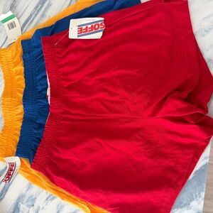 Soffe Women's Athletic Shorts - Red, Blue, Yellow